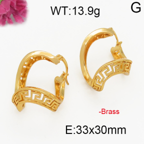 Fashion Brass Earrings  F5E200041vbpb-J131