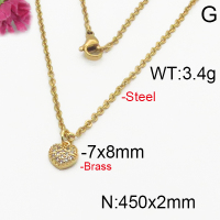 Fashion Brass Necklace  F5N400130vbnb-J125