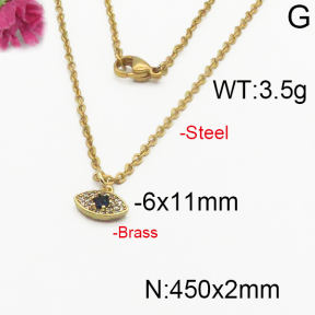 Fashion Brass Necklace  F5N400142vbnb-J125