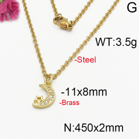 Fashion Brass Necklace  F5N400152vbnb-J125