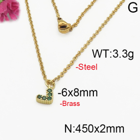 Fashion Brass Necklace  F5N400173vbmb-J125