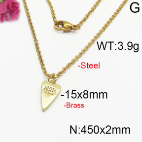 Fashion Brass Necklace  F5N400204vbmb-J125