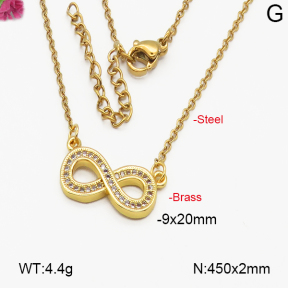 Fashion Brass Necklace  F5N400207bbml-J35