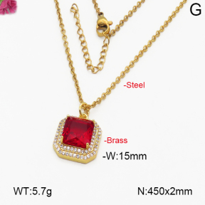 Fashion Brass Necklace  F5N400208abol-J35