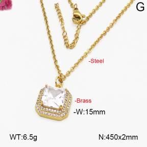 Fashion Brass Necklace  F5N400209abol-J35