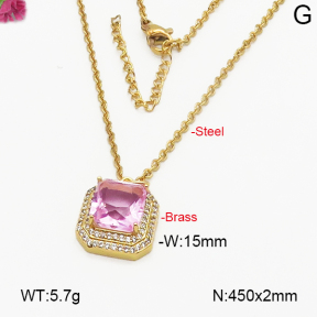 Fashion Brass Necklace  F5N400211abol-J35