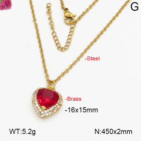 Fashion Brass Necklace  F5N400216abol-J35