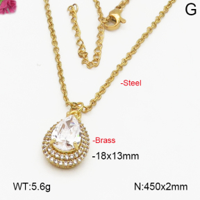 Fashion Brass Necklace  F5N400220abol-J35