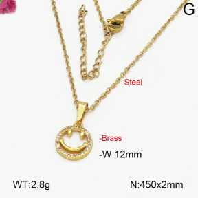 Fashion Brass Necklace  F5N400229vbmb-J35