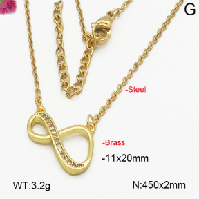Fashion Brass Necklace  F5N400231bbml-J35