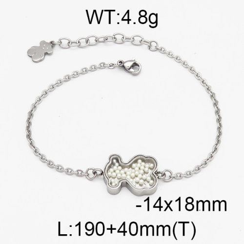 SS Bear Bracelets  TB5000059ahlv-659