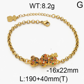 SS Bear Bracelets  TB5000061aivb-659