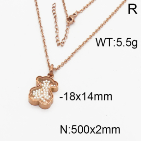 SS Bear Necklaces  TN5000058vhov-659