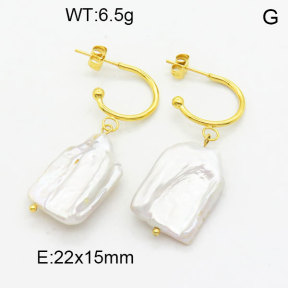 Natural Pearl Earring  3E3001357vhnl-908