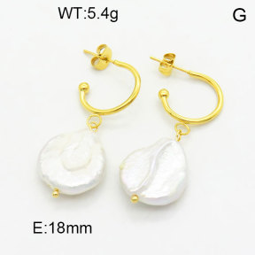 Natural Pearl Earring  3E3001359vhll-908