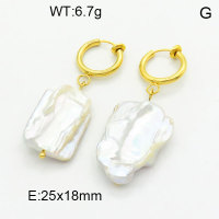 Natural Pearl Earring  3E3001361vhov-908