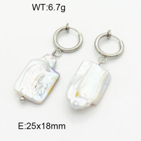 Natural Pearl Earring  3E3001362vhnv-908