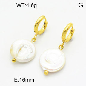 Natural Pearl Earring  3E3001367vhll-908