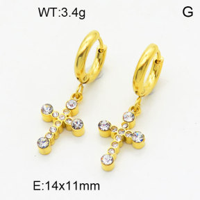 SS Earrings  3E4003221bhbl-908