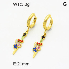 SS Earrings  3E4003249bhil-908