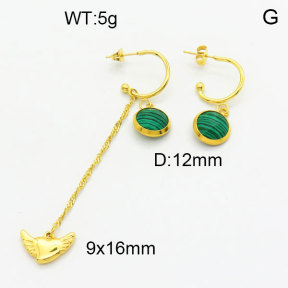 SS Earrings  3E4003311bhia-908