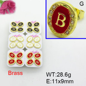 Fashion Brass Earrings  F3E402466akia-J22