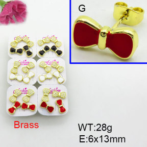 Fashion Brass Earrings  F3E402467akia-J22