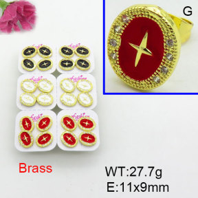 Fashion Brass Earrings  F3E402469akia-J22