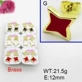 Fashion Brass Earrings  F3E402473akia-J22
