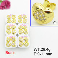 Fashion Brass Earrings  F3E402483ajma-J22