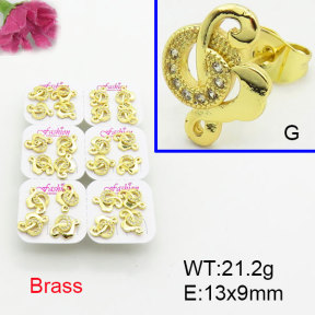 Fashion Brass Earrings  F3E402485ajma-J22