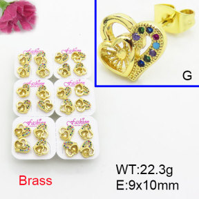 Fashion Brass Earrings  F3E402488ajma-J22
