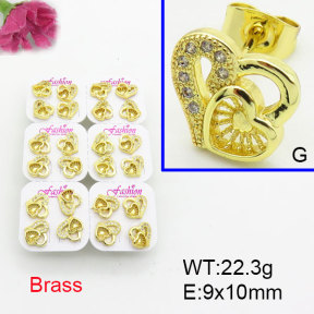 Fashion Brass Earrings  F3E402489ajma-J22