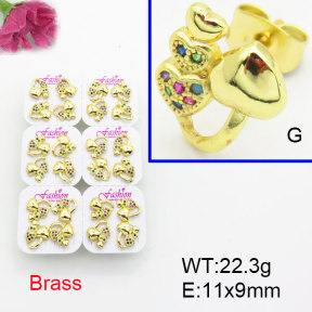 Fashion Brass Earrings  F3E402494ajma-J22