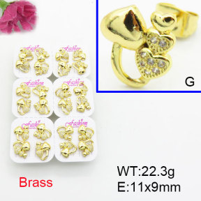 Fashion Brass Earrings  F3E402495ajma-J22