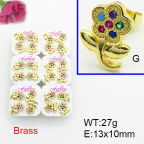 Fashion Brass Earrings  F3E402498ajma-J22