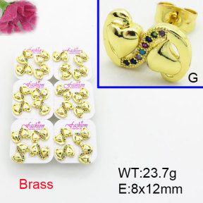 Fashion Brass Earrings  F3E402500ajma-J22