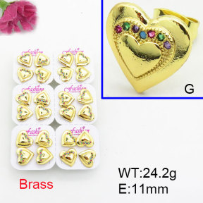 Fashion Brass Earrings  F3E402502ajma-J22