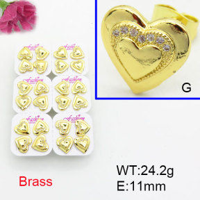 Fashion Brass Earrings  F3E402503ajma-J22