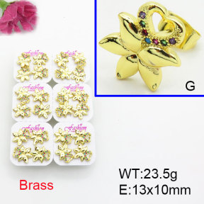 Fashion Brass Earrings  F3E402506ajma-J22