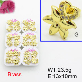 Fashion Brass Earrings  F3E402507ajma-J22