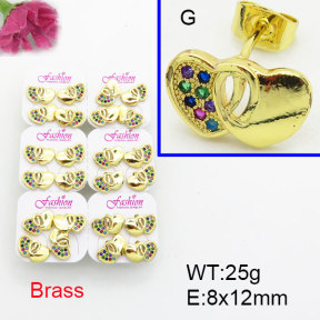 Fashion Brass Earrings  F3E402512ajma-J22