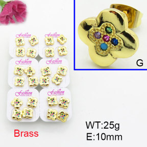 Fashion Brass Earrings  F3E402516ajma-J22