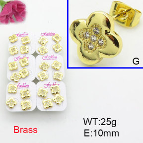 Fashion Brass Earrings  F3E402517ajma-J22