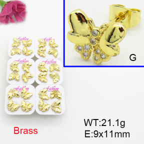 Fashion Brass Earrings  F3E402525ajma-J22