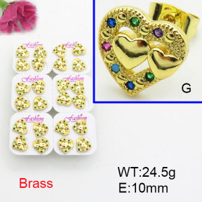 Fashion Brass Earrings  F3E402526ajma-J22