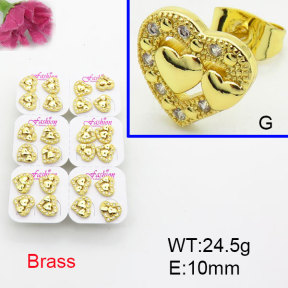 Fashion Brass Earrings  F3E402527ajma-J22