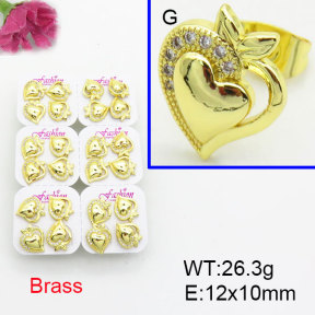 Fashion Brass Earrings  F3E402533ajma-J22