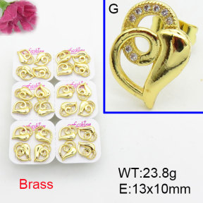 Fashion Brass Earrings  F3E402539ajma-J22