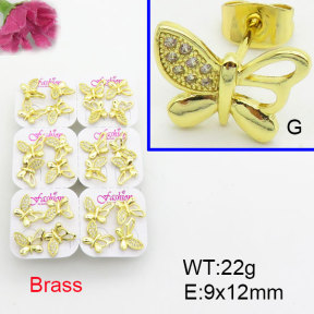Fashion Brass Earrings  F3E402541ajma-J22